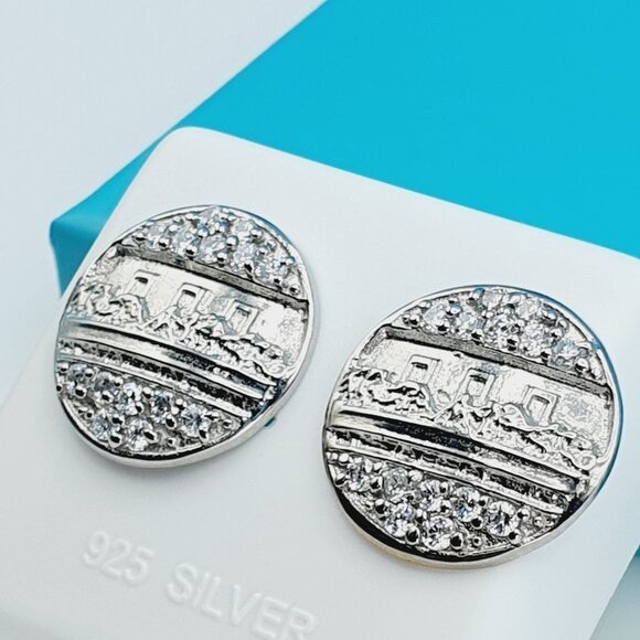 "925 Sterling Silver CZ Beautiful Earrings for Women, 1USPAR4197 - Picture 10 of 12